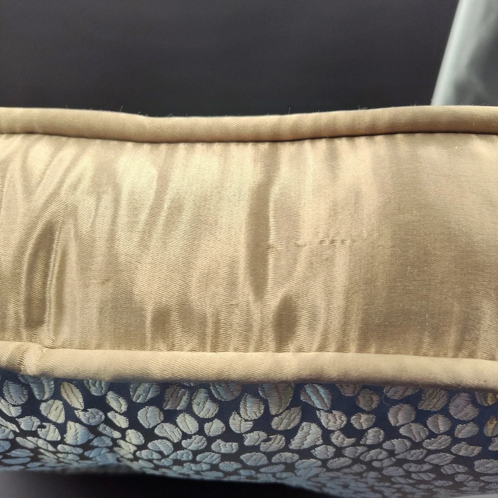 VTG Couch Pillow Square Luxery‎ Gold 17x17x3 Covers Throw Sparkling BL3.3GO3533